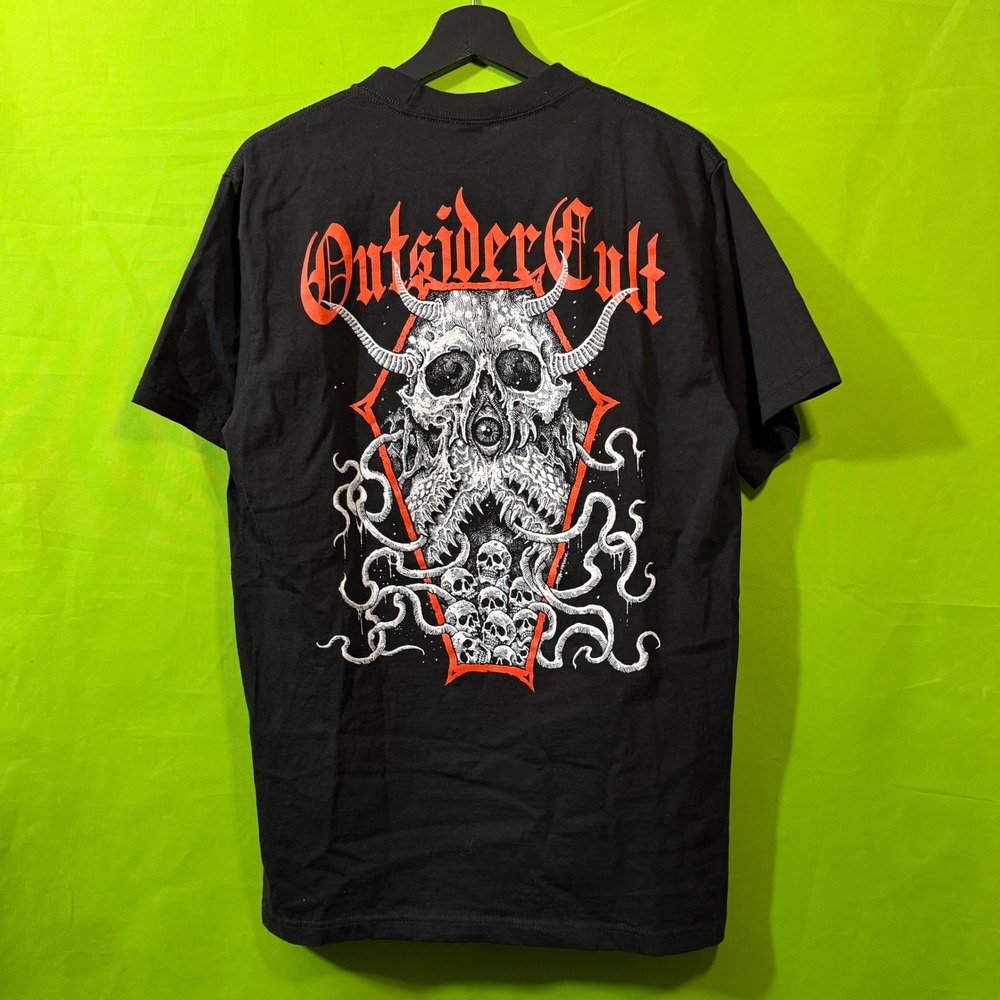 Outsider Cult Fallen From Grace Black 2017 T-Shirt Band Medium Skull Coffin